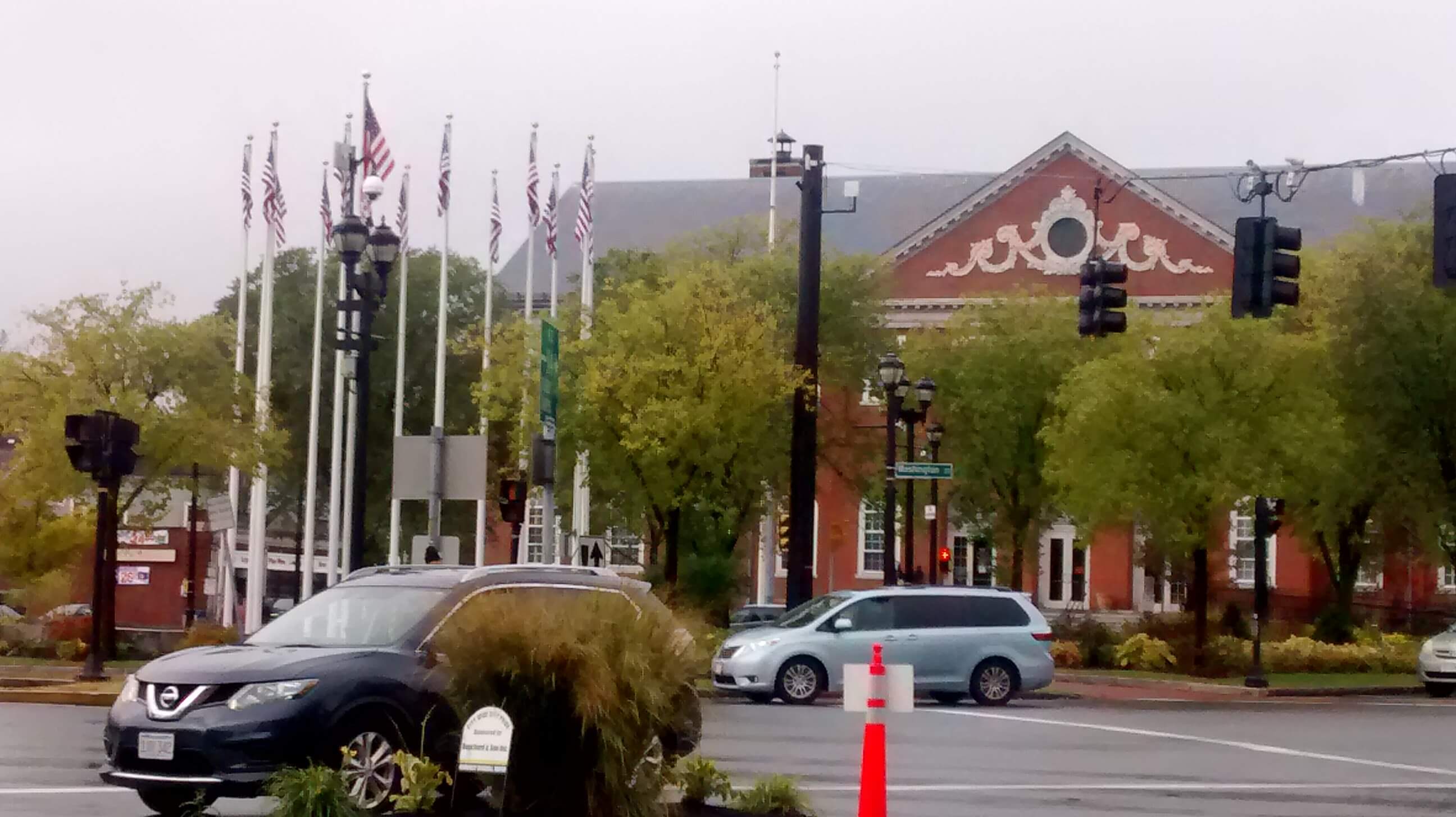 Circle of flags from opening shot.